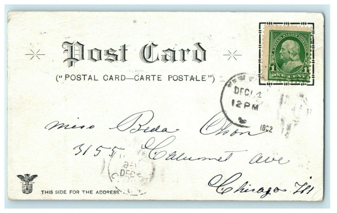 1902 American Tract St. Paul's Church New York Chicago Illinois Postcard