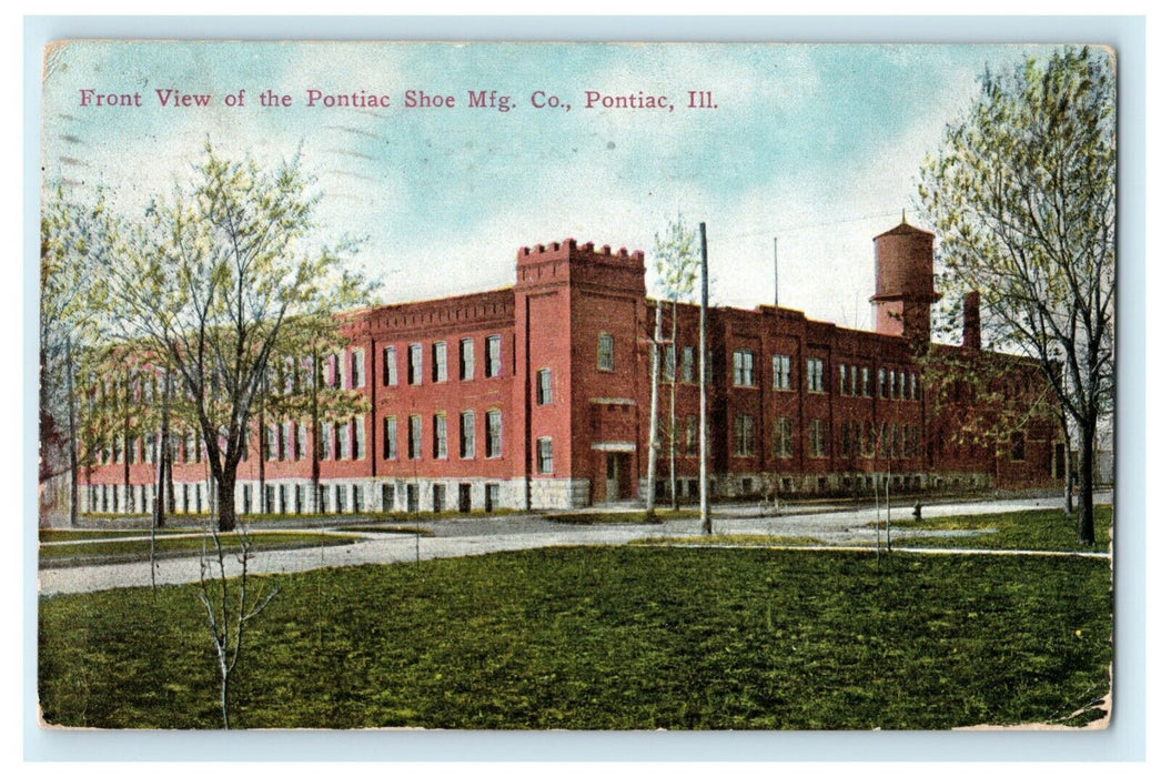 1911 Pontiac Illinois Shoe Factory Neponset Fairbury Fair Employee Postcard