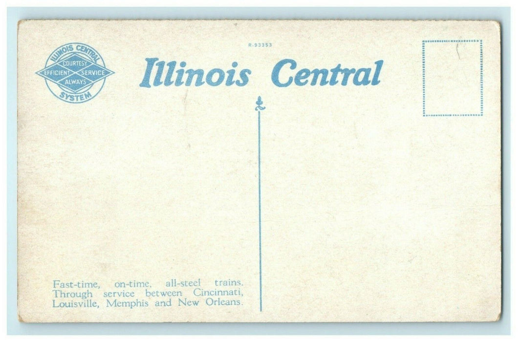 Abraham Lincoln's Cabin Illinois Central System Advertising Hodgenville Postcard