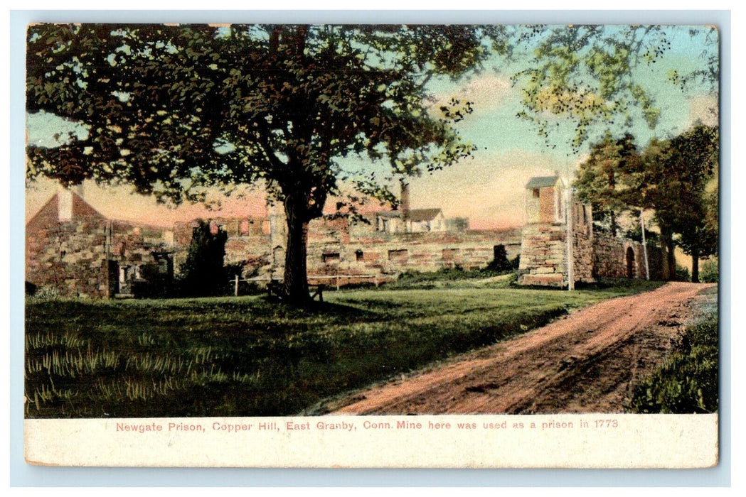 1909 Newgate Prison, Copper Hill, East Granby Connecticut CT Posted Postcard