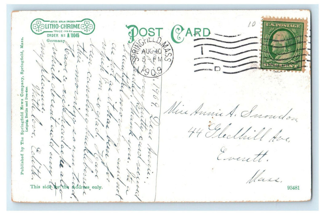 1909 Newgate Prison, Copper Hill, East Granby Connecticut CT Posted Postcard
