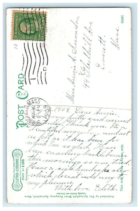 1909 Newgate Prison, Copper Hill, East Granby Connecticut CT Posted Postcard