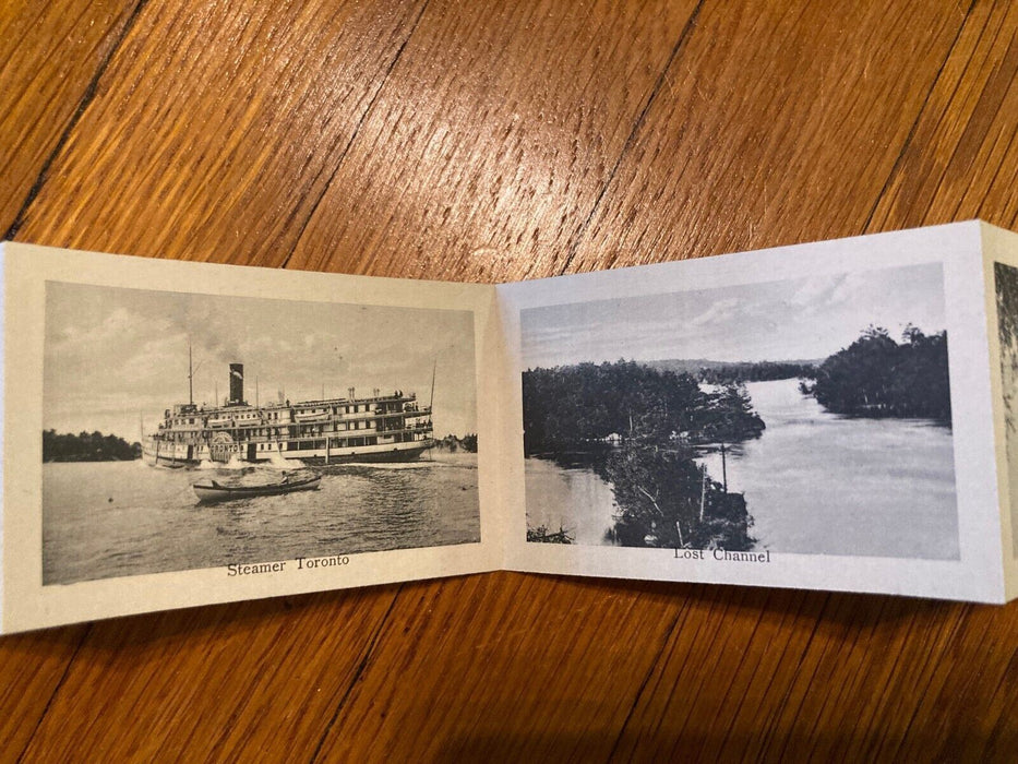 1909 Pull Out Cherry Island Thousand Island New York NY Fold Posted Postcard