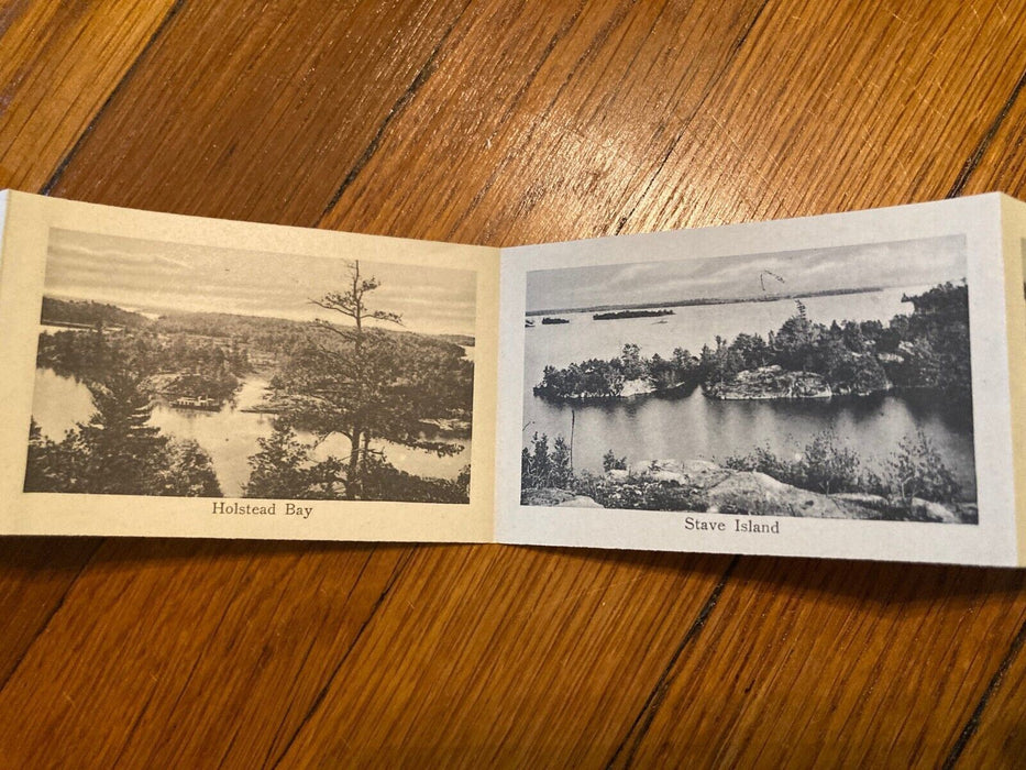 1909 Pull Out Cherry Island Thousand Island New York NY Fold Posted Postcard