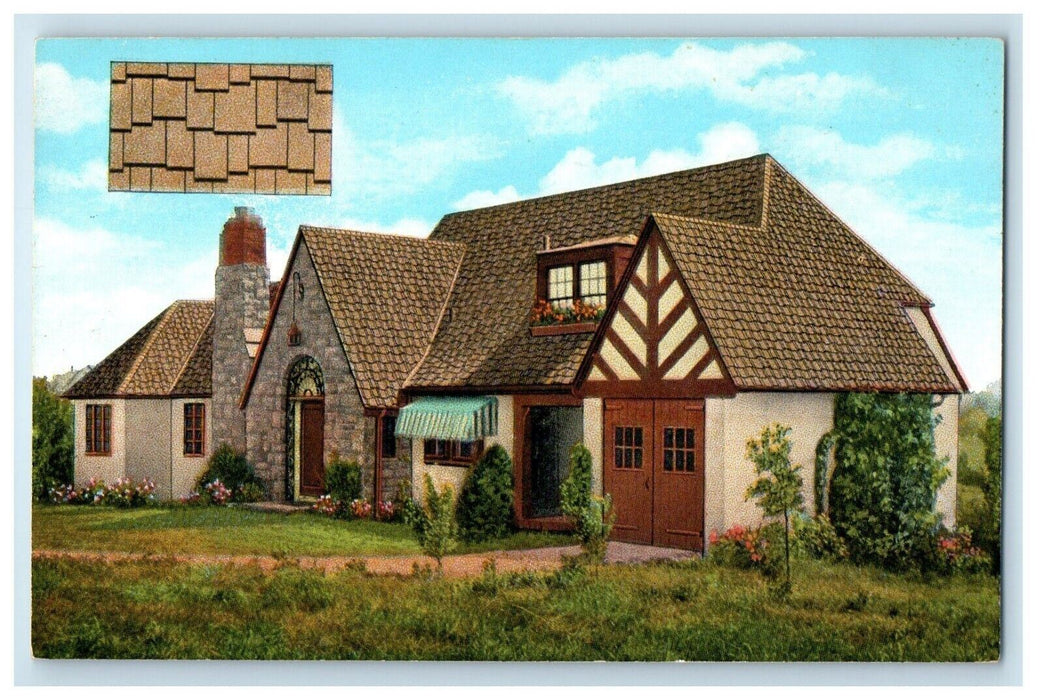 c1950's Interstate Roofing & Supply Co. Cottage Advertising Buffalo NY Postcard
