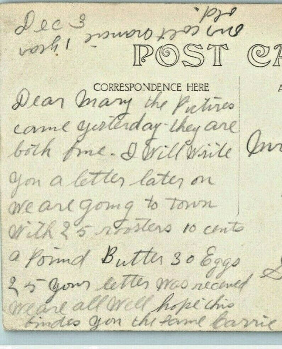 1909 Davenport Iowa IA Our Colt Horse Amateur RPPC Photo Antique Postcard