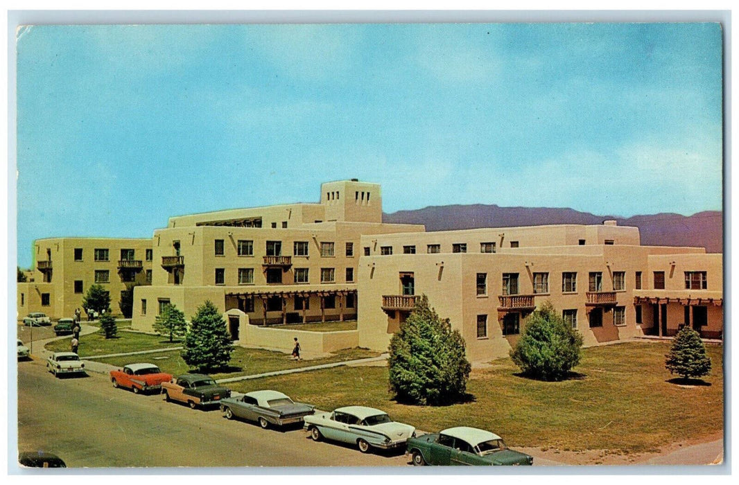 c1950's Mesa Vista Men's Dormitory, University of Mexico Albuquerque NM Postcard