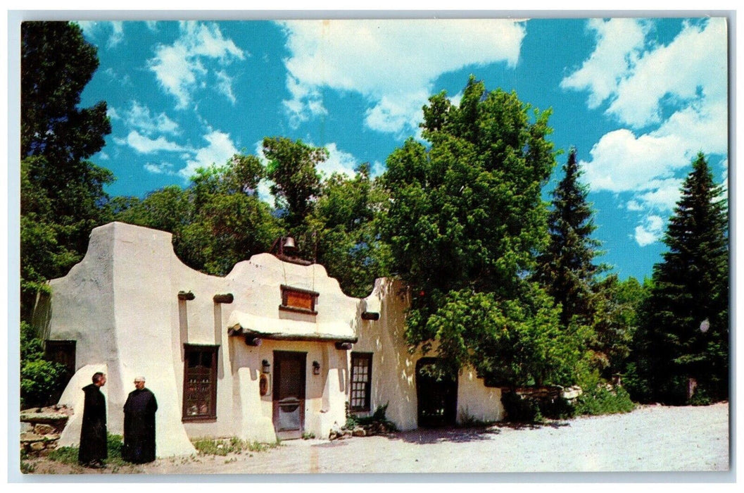 c1960's Porters Lodge Entrance Benedictine Monastery Pecos New Mexico Postcard