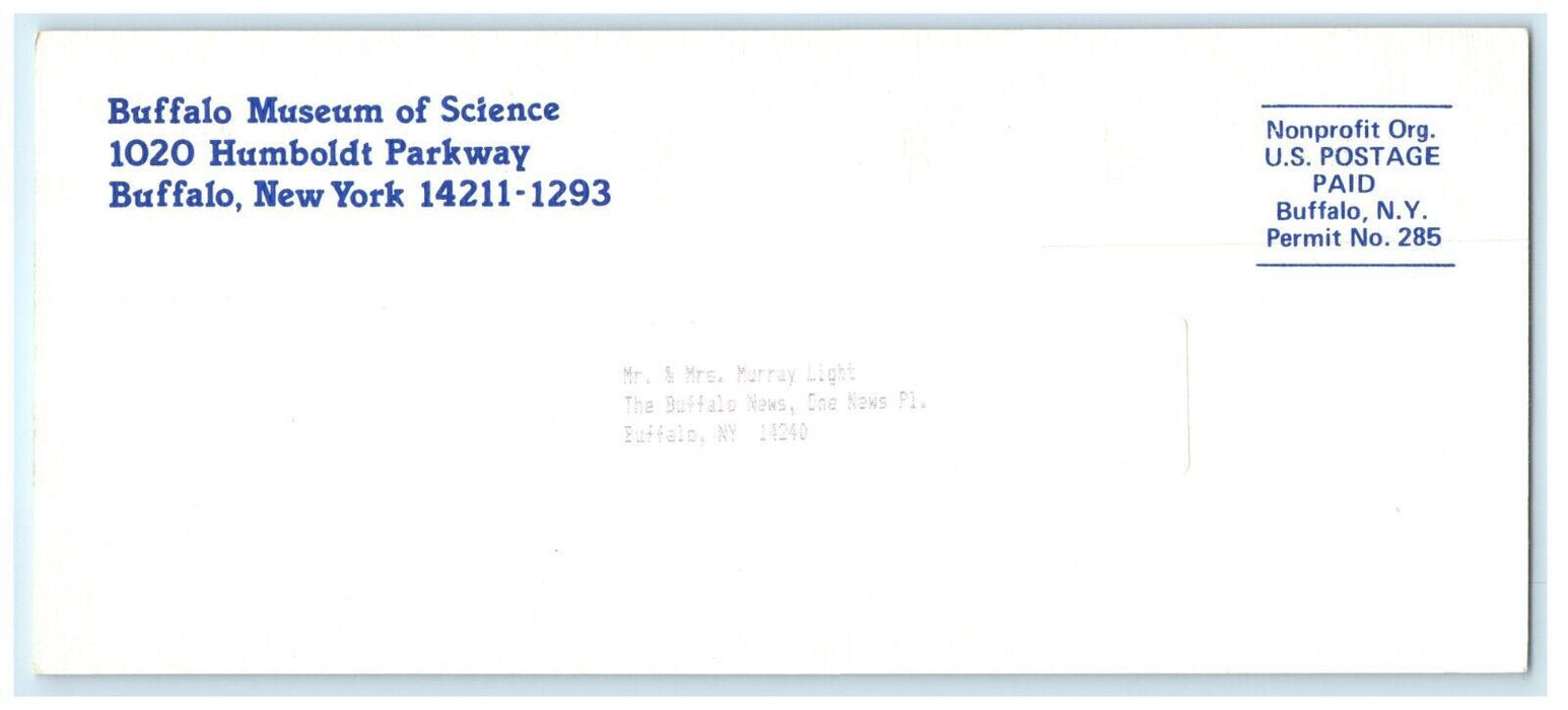 1989 Mammoth Buffalo Museum Science Ice Age Advertising Extended Postcard