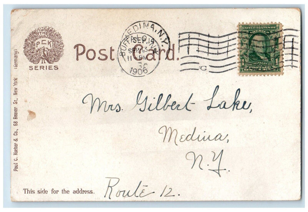c1905's Delaware Avenue from North Street Buffalo New York NY Vintage Postcard