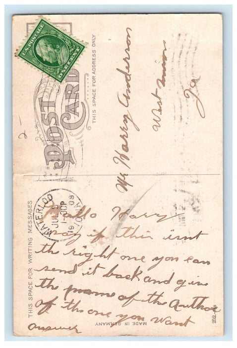 1909 4th Bridge And Wholesale District Waterloo Iowa IA Posted Antique Postcard