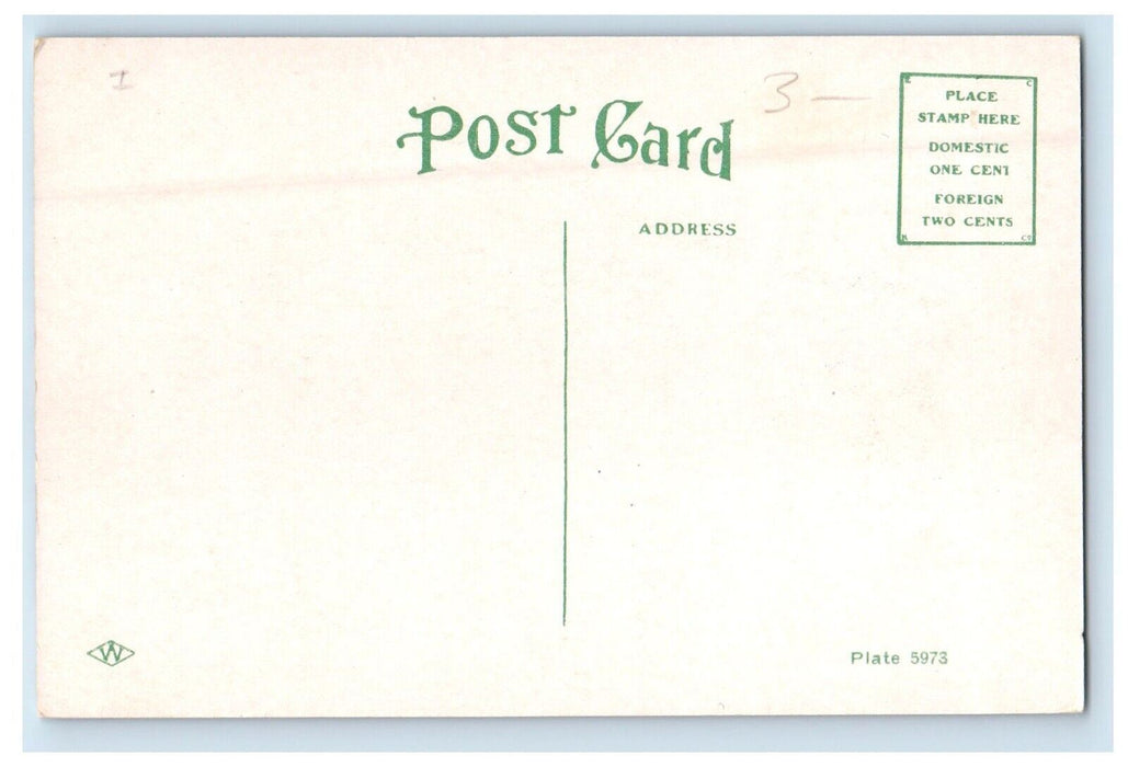 c1910's East Side And Manual Training High School Building Waterloo IA Postcard