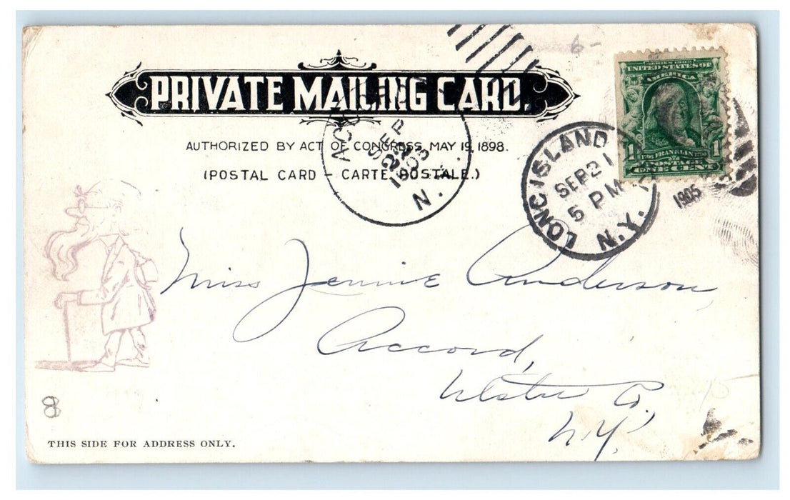 1905 Multiview Of Buffalo New York NY, Buildings Steamer Ship PMC Postcard