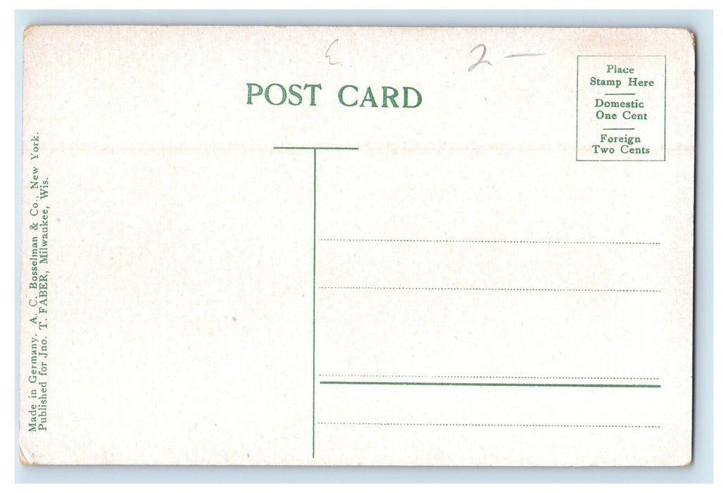 c1910's West Side High School Waterloo Iowa IA Unposted Antique Postcard