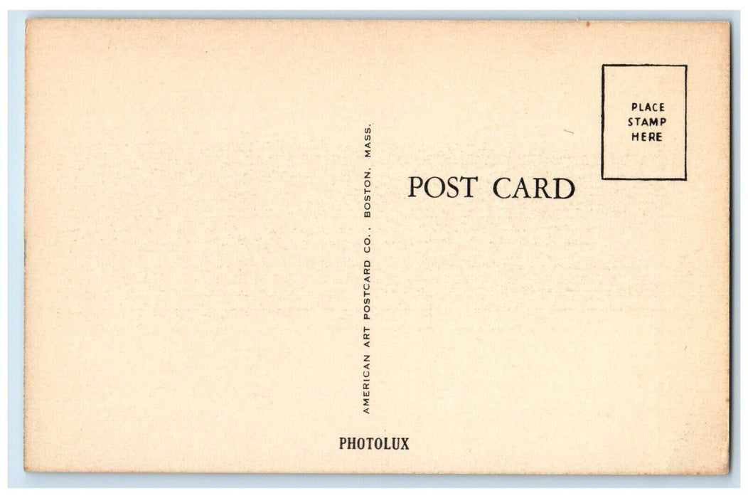 c1930's High School Building Trees Havervill Massachusetts MA Vintage Postcard