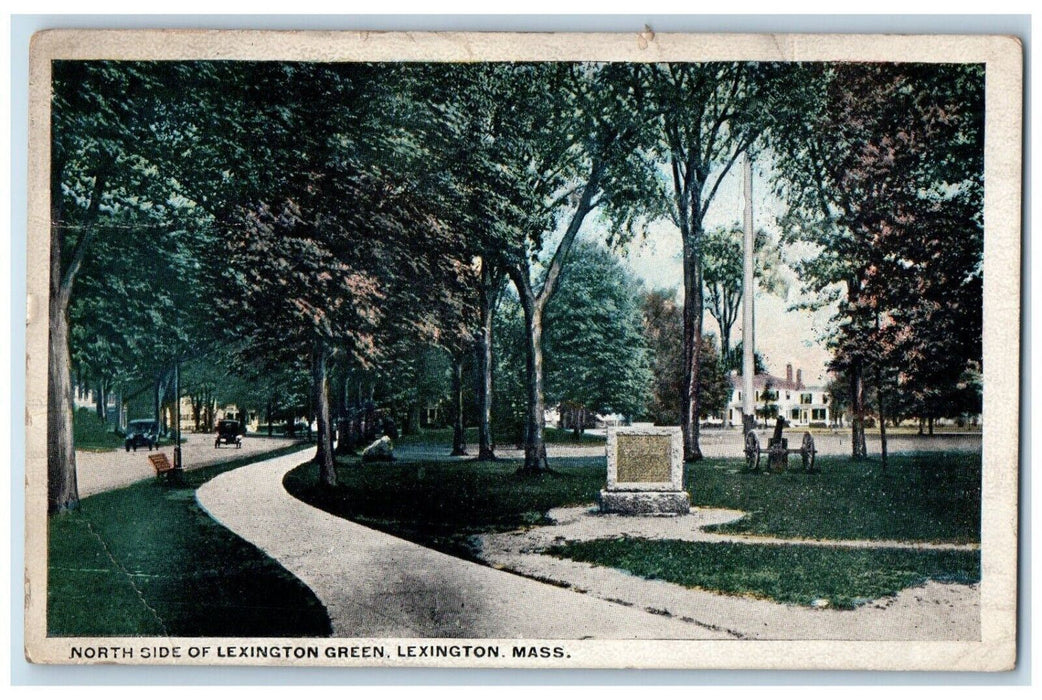 c1910's North Side Lexington Green Lexington Massachusetts MA AntiquePostcard