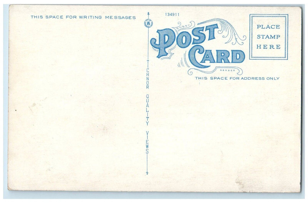 c1930's Telephone Building Street View Lynn Massachusetts MA Vintage Postcard