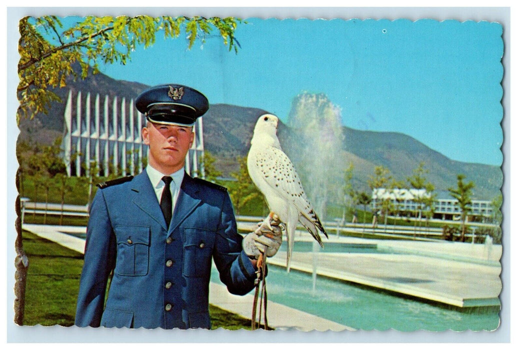 c1960's The Falcon Shown On Arm Of Cadet U.S.A.F Academy Colorado CO Postcard