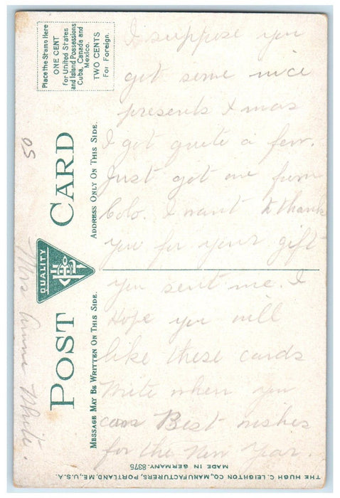 c1910's A View Of Balance Rock Shrewsbury Massachusetts MA Antique Postcard