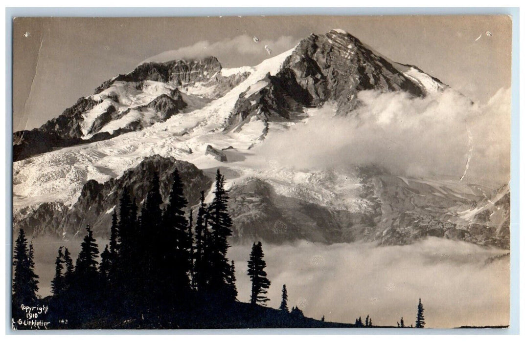 1910 Mount Rainier Linkletter Washington WA  RPPC Photo Unposted Postcard