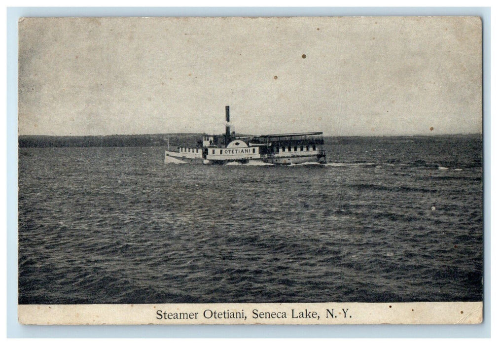 c1910's Steamer Ship Otetiani Seneca Lake New York NY Posted Antique Postcard