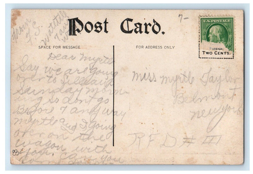 c1910's Steamer Ship Otetiani Seneca Lake New York NY Posted Antique Postcard