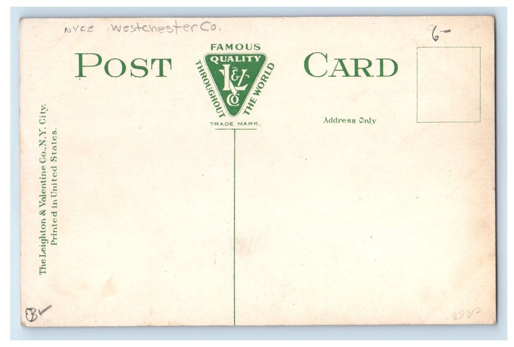 c1910's New York Central Station Depot Railroad Train Rome NY Antique Postcard