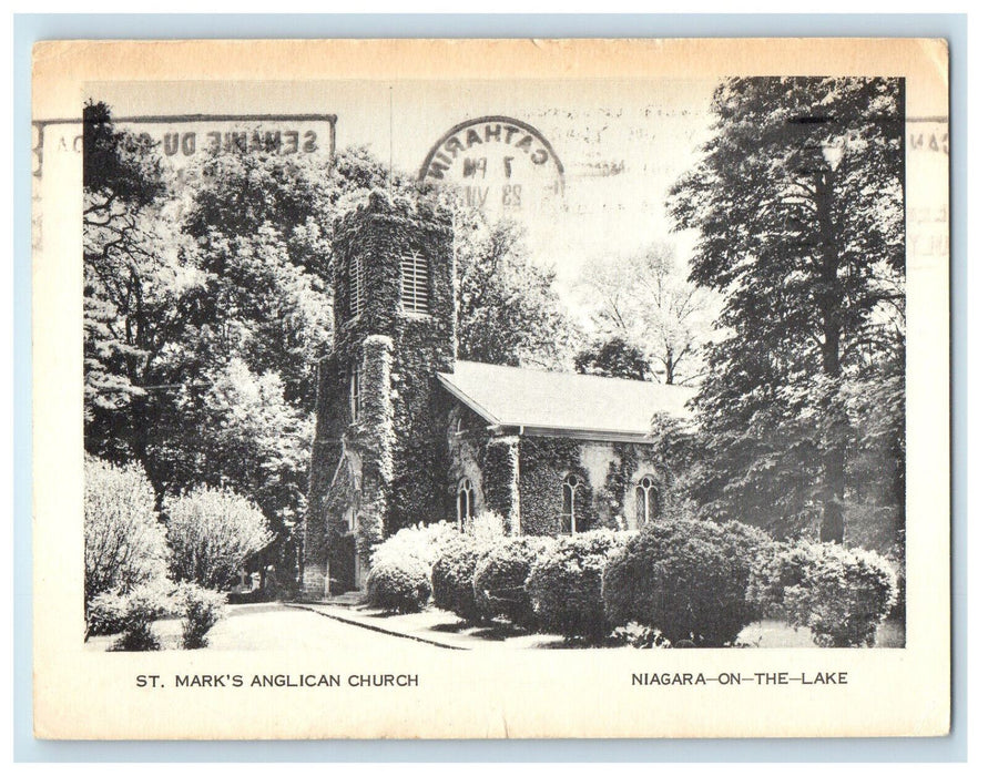 1973 St. Mark's Anglican Church Niagara on the Lake Canada Vintage Postcard