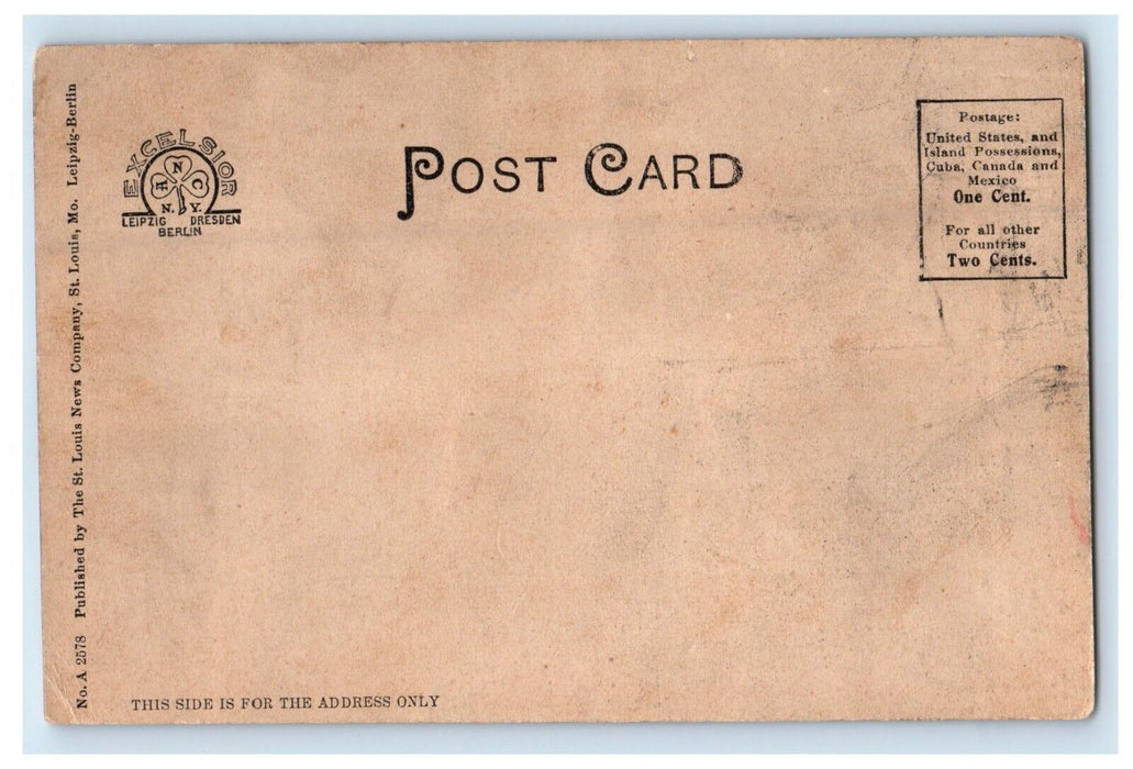 c1905 First M.E Church Bloomington Illinois IL Unposted Antique Postcard