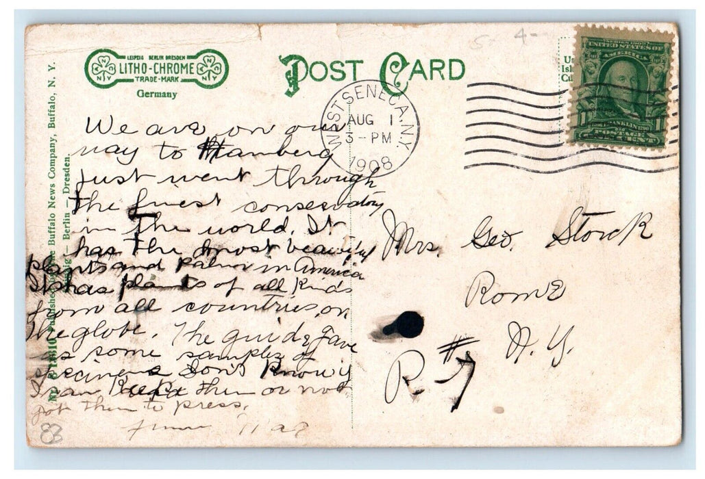 1908 Mess Hall St. Joseph Protectory Interior West Seneca New York NY Postcard