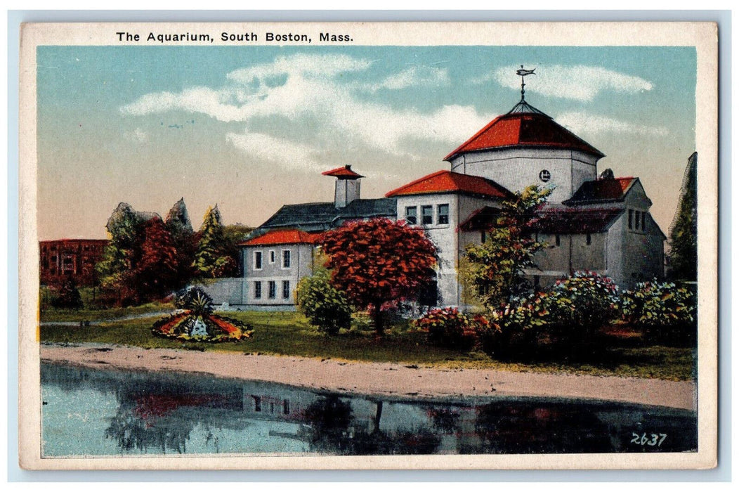 c1920's The Aquarium South Boston Massachusetts MA Mason Bros & Co. Postcard