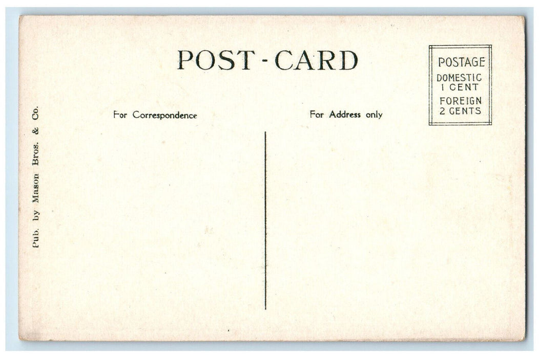 c1920's The Aquarium South Boston Massachusetts MA Mason Bros & Co. Postcard