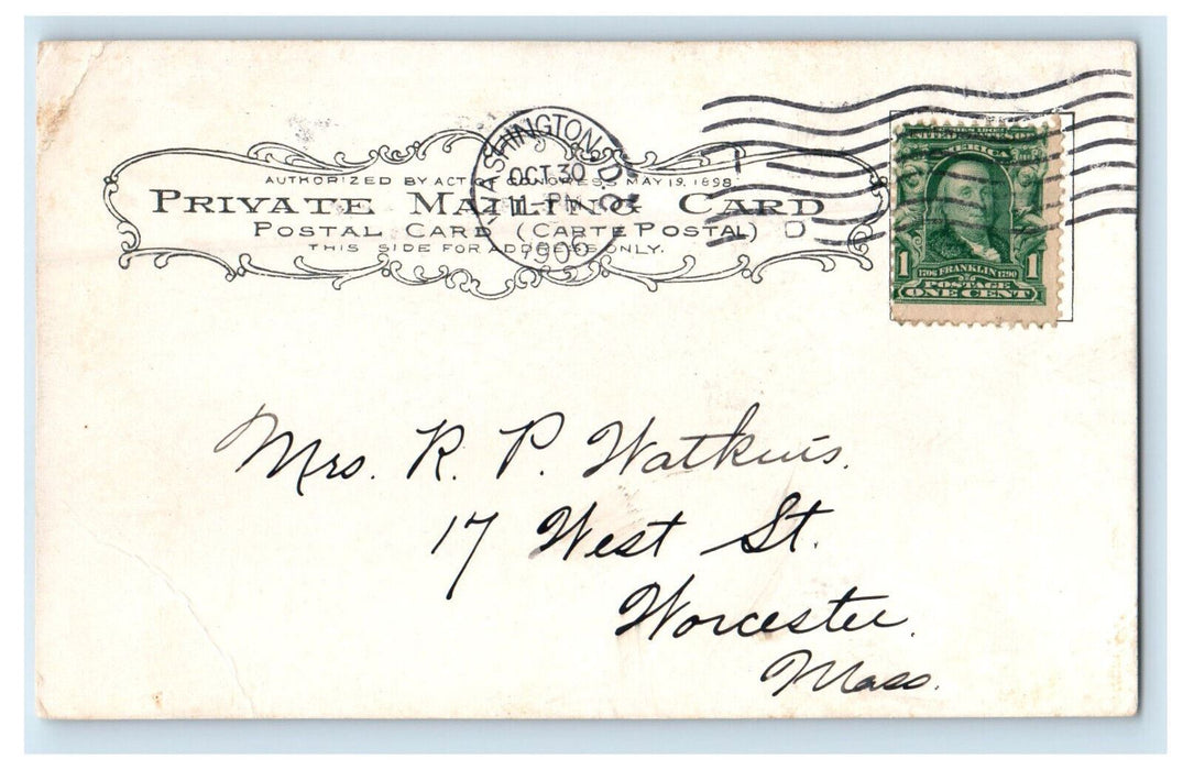 1906 The Ebbitt House, Army and Navy Headquarters Washington DC Postcard