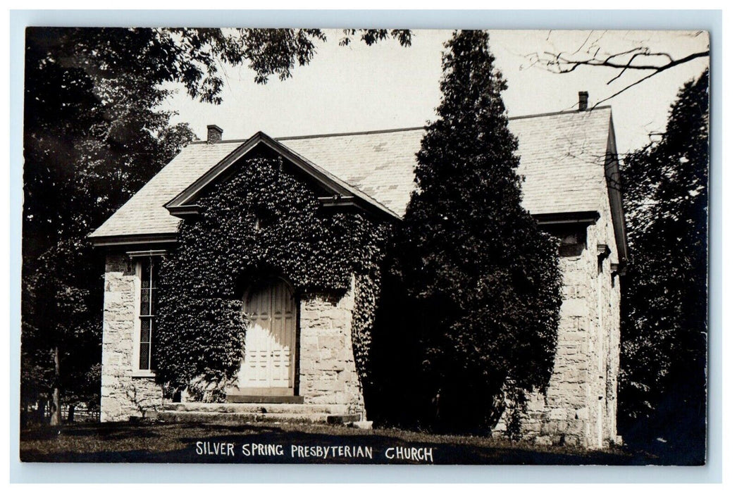 c1910's Silver Spring Presbyterian Church Mechanicsburg PA RPPC Photo Postcard