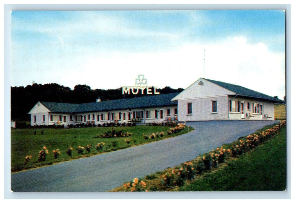 Cloverleaf Motel Hillside Scenic View Harrisburg Pennsylvania PA Postcard