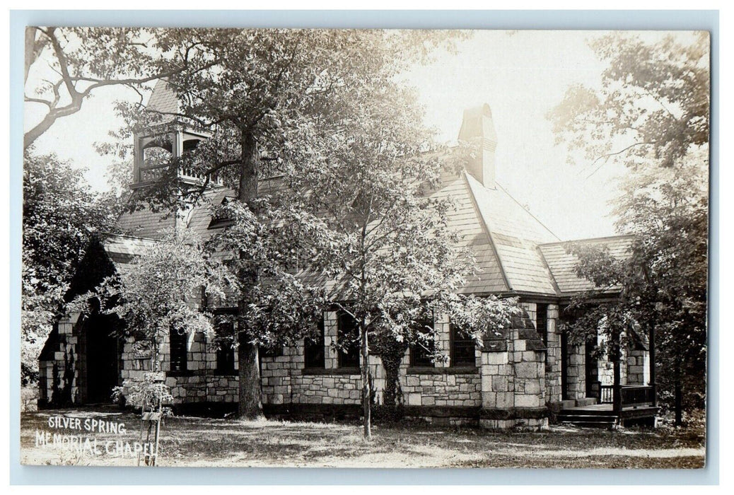 c1910's Silver Spring Memorial Chapel Mechanicsburg PA RPPC Photo Postcard