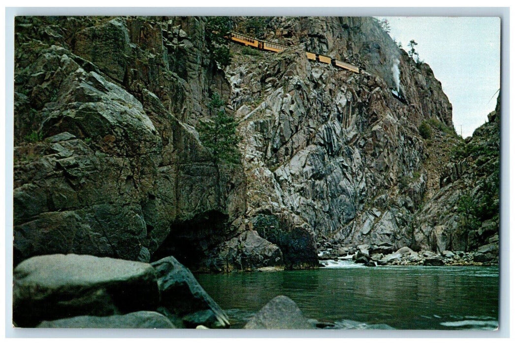 c1960s Silverton Narrow Gauge Railroad near Rockwood San Juan Mountain Postcard