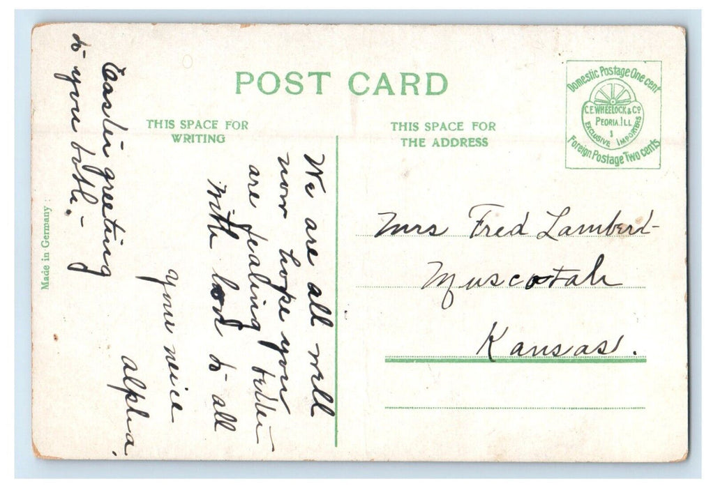 c1910's Country Scene Near Picturesque De Kalb Illinois IL Antique Postcard