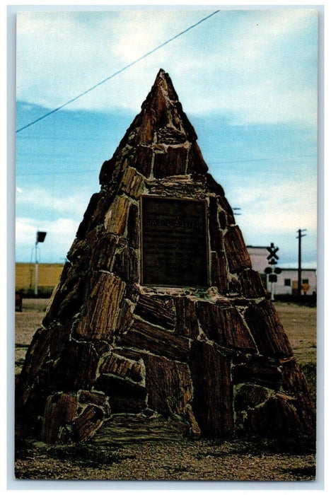 c1960's Rock Monument Scene Medicine Bow Wyoming WY Vintage Unposted Postcard