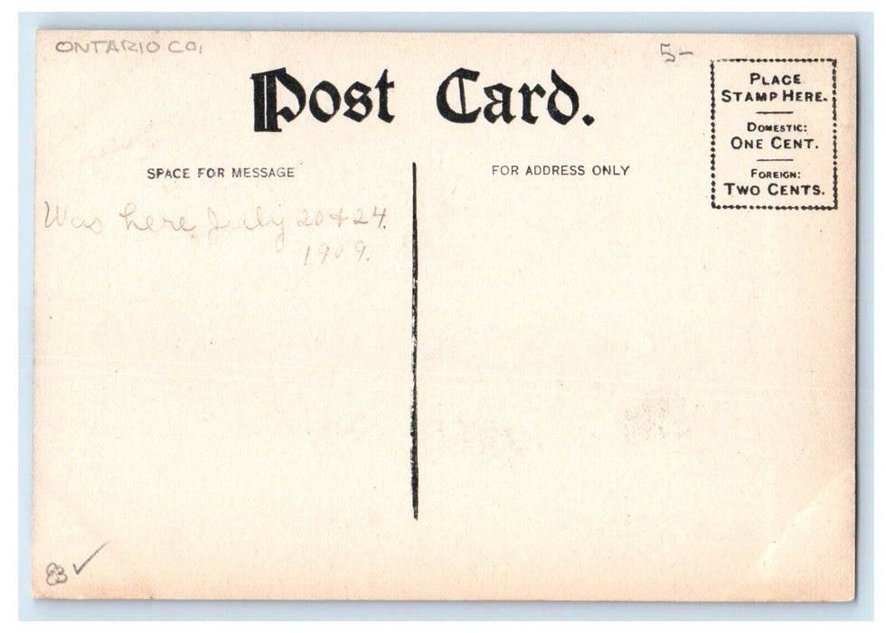1909 Lehigh Valley R. R. Train Station Depot Geneva New York NY Antique Postcard