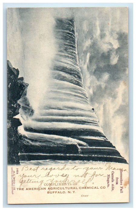 1908 Horseshoe Fall American Agricultural Chemical Co Canada Postcard