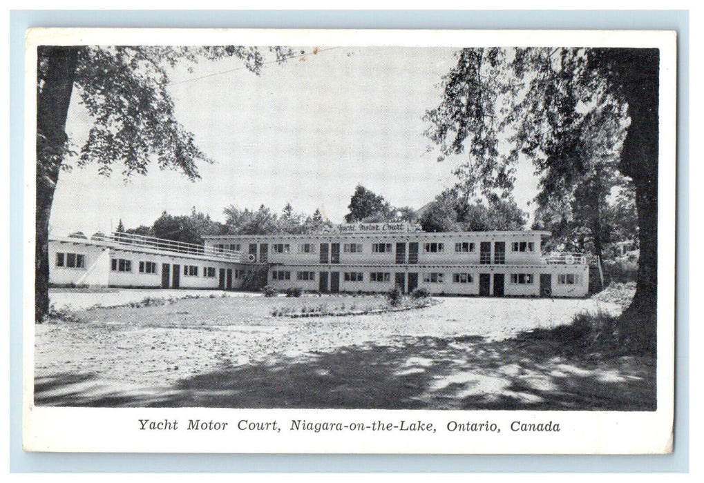 c1940's Yacht Motor Court, Niagara-On-The-Lake Ontario Canada Postcard