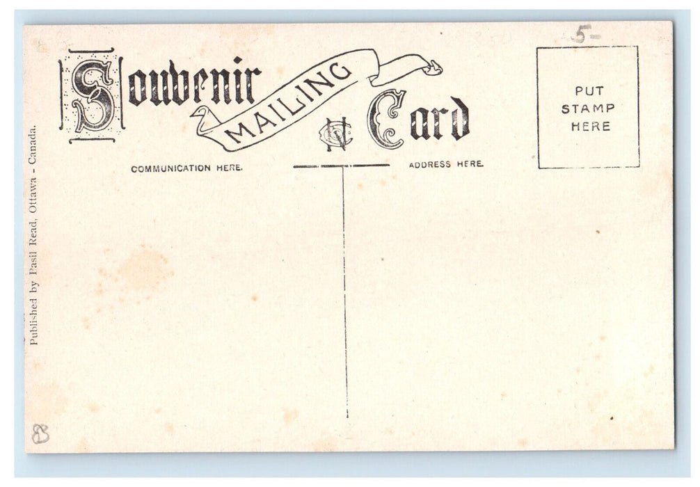 c1910 Canoe Boat Britannia Canoe Club Ottawa Canada Antique Unposted Postcard