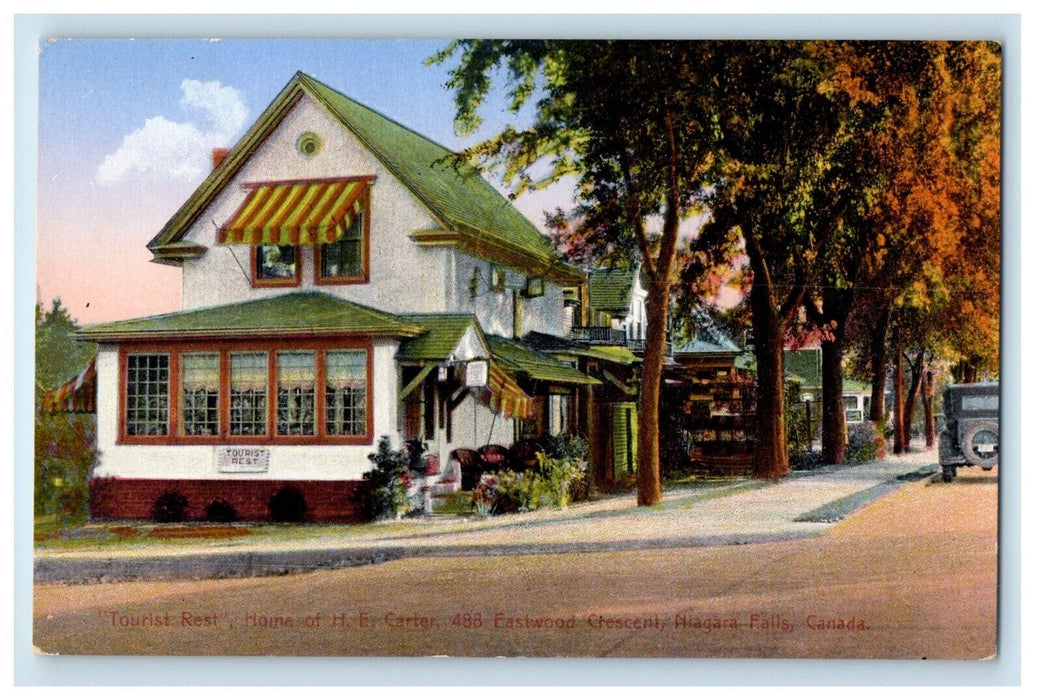 c1910 Tourist Rest, Home of H.E. Carter, Eastwood Crescent Canada Postcard