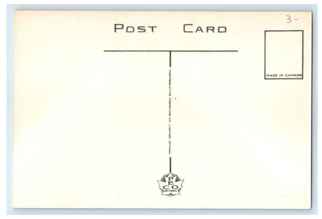 c1940's View of the Lift Locks, Peterborough Ontario Canada Postcard