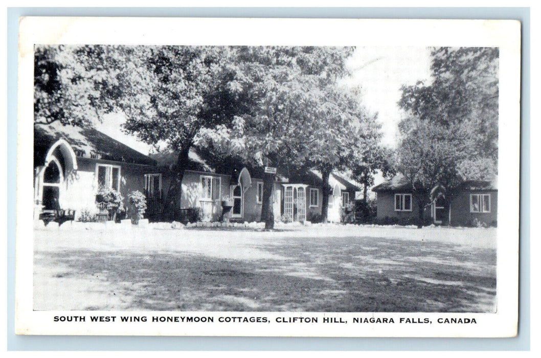 c1940's South West Wing Honeymoon Cottages Clifton Hotel, Canada Postcard