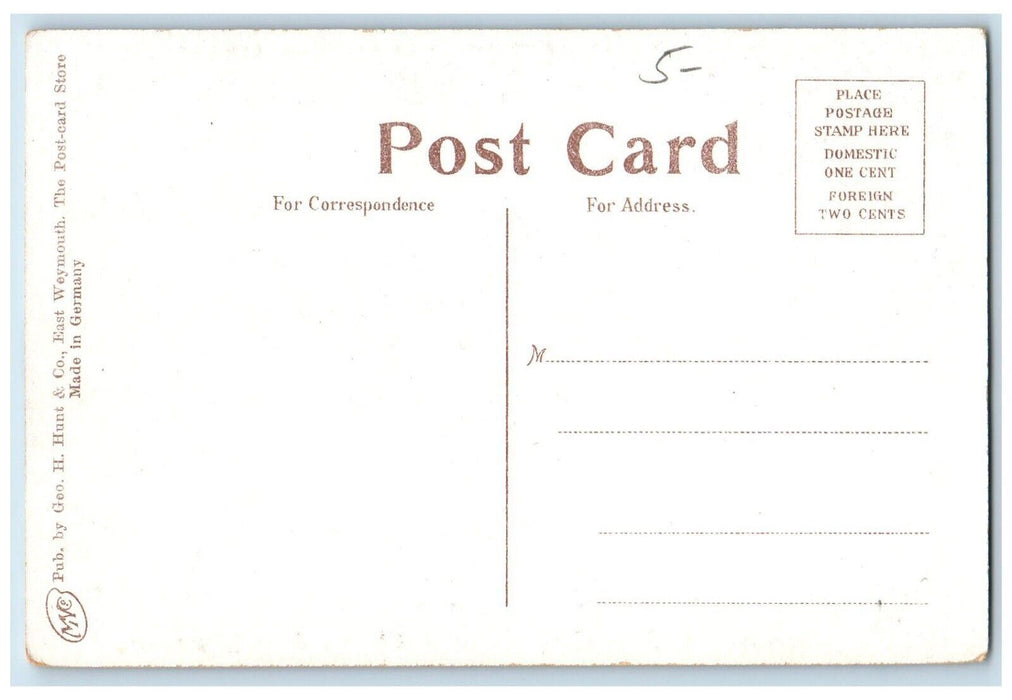 c1910's First Congregational Church East Weymouth Massachusetts MA Postcard