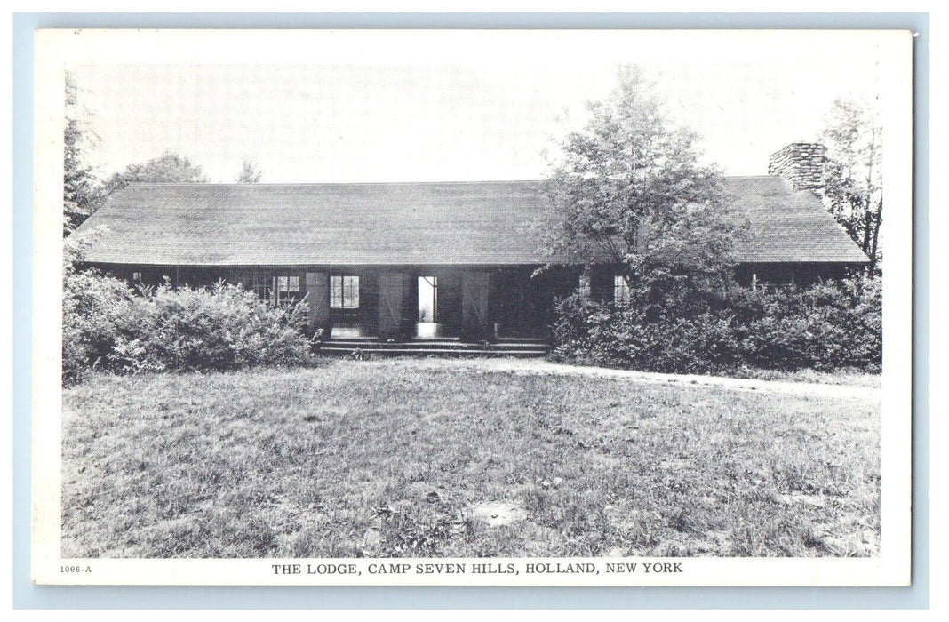 1955 The Lodge Camp Seven Hills Holland New York NY Posted Antique Postcard