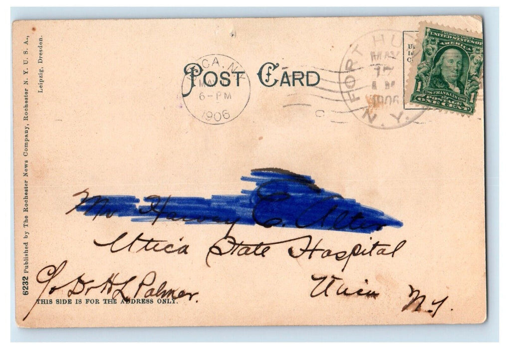 1906 View Of Mountain Lake Gloversville New York NY Posted Antique Postcard