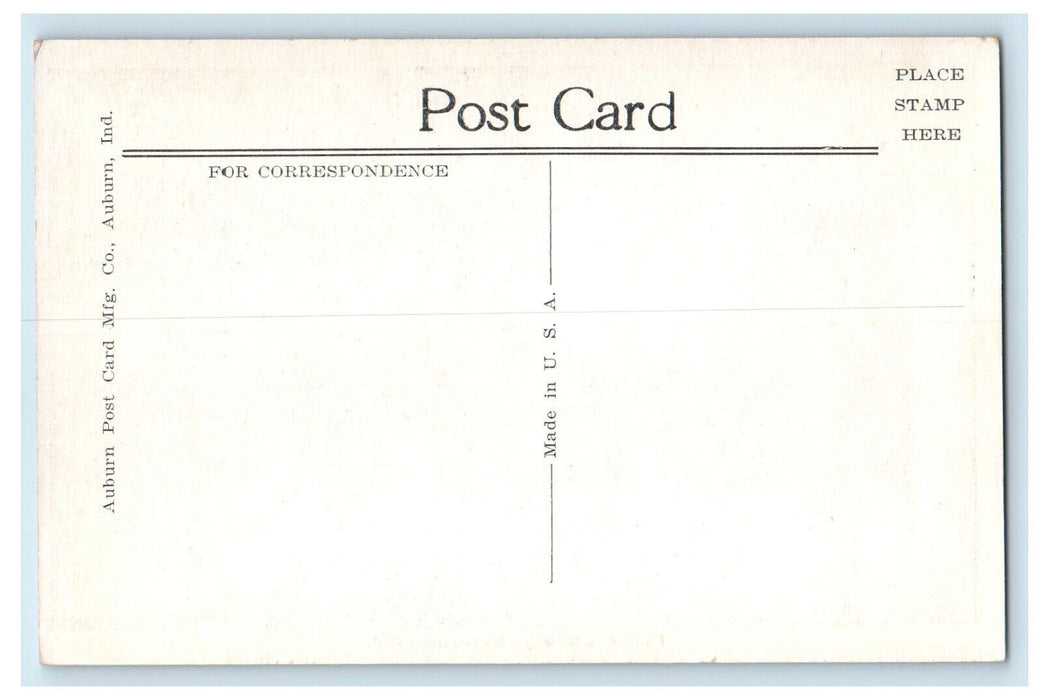 c1940's Public Library Syracuse Indiana IN Auburn Postcard Mfg. Postcard